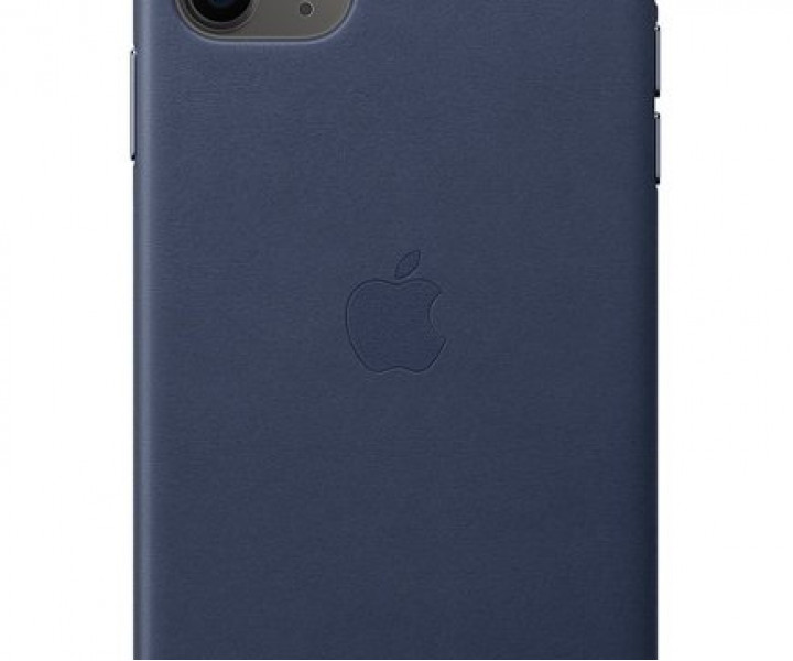 Чохол Apple iPhone 11 Pro Max Leather Case - Midnight Blue (MX0G2)